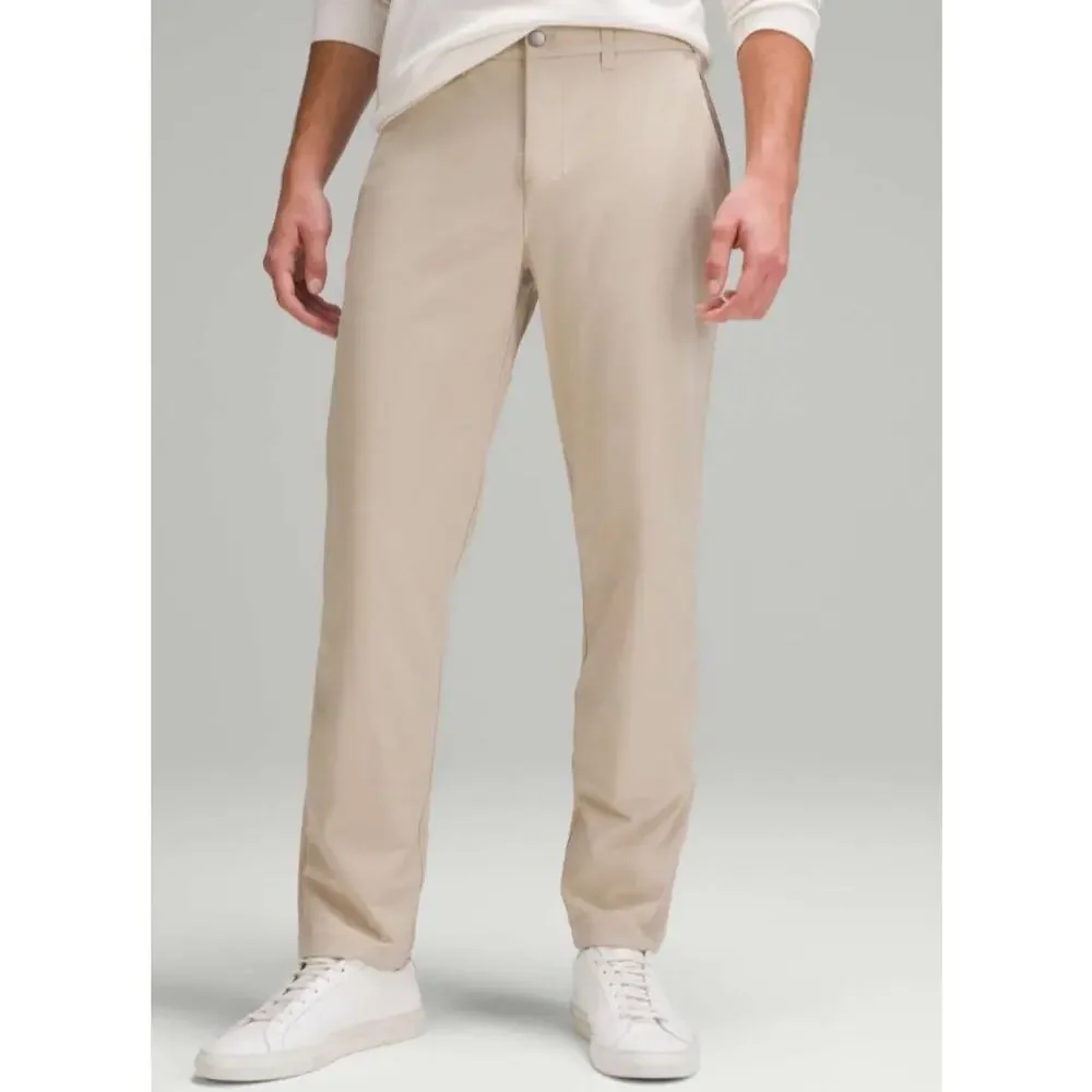Lululemon ABC Classic-Fit Trouser Chino Pant  Warpstreme Trench Biege Mens 34x28